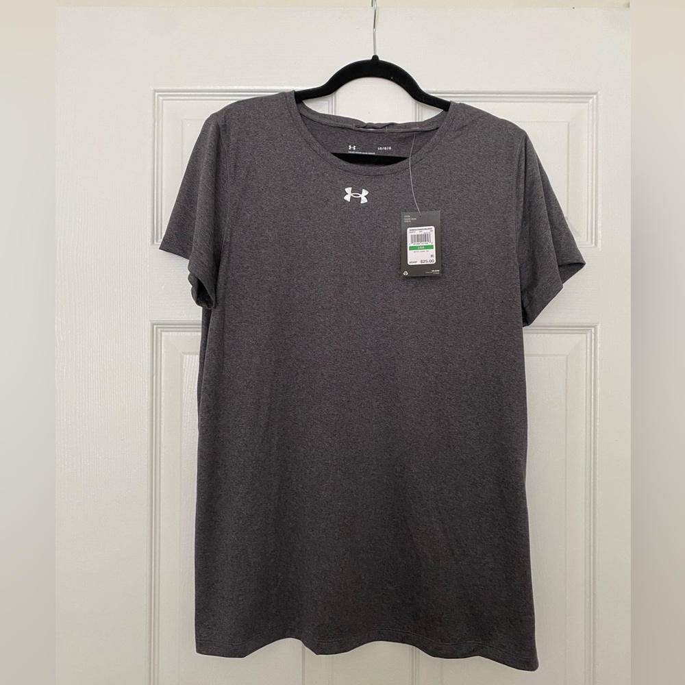 Under Armour Women’s Locker T-Shirt | Large | Gray | NWT